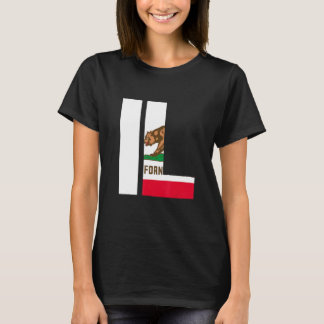 T-shirt Drapeau de l'État de Californie Illinois IL Villes