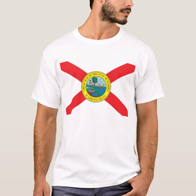 T-shirt Drapeau de l'État de Floride (Devant)