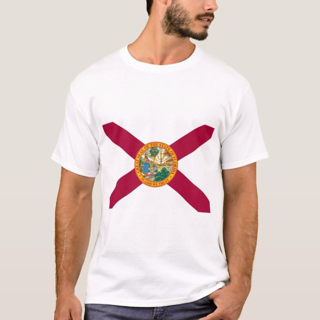 T-shirt Drapeau de l'État de Floride (Devant)