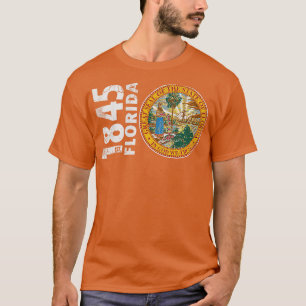 T-shirt Drapeau de l'État de Floride vintage 1845