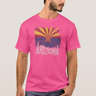T-shirt Drapeau de l'État de l'Arizona Grand Canyon au sty