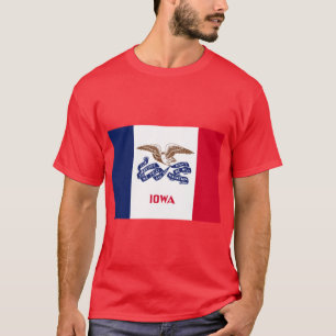 T-shirt Drapeau de l'État de l'Iowa