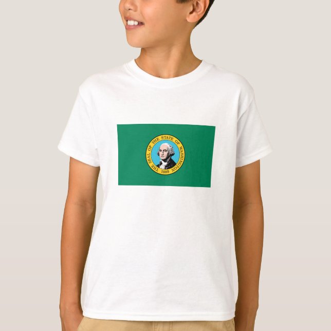 T-shirt Drapeau de l'État de Washington (Devant)