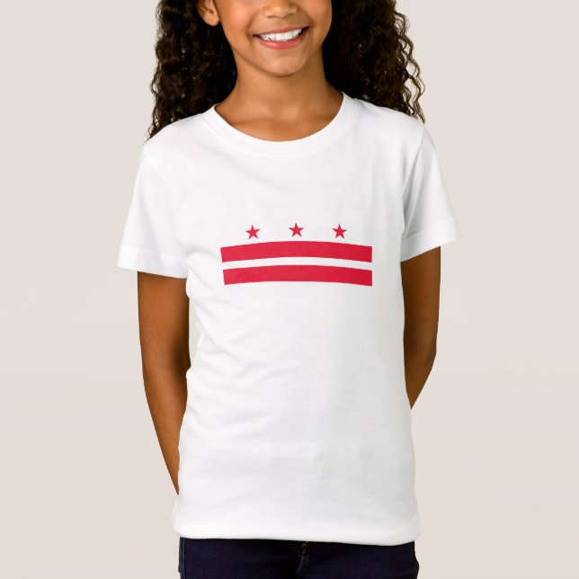 T-Shirt Drapeau de l'État de Washington DC (Devant)