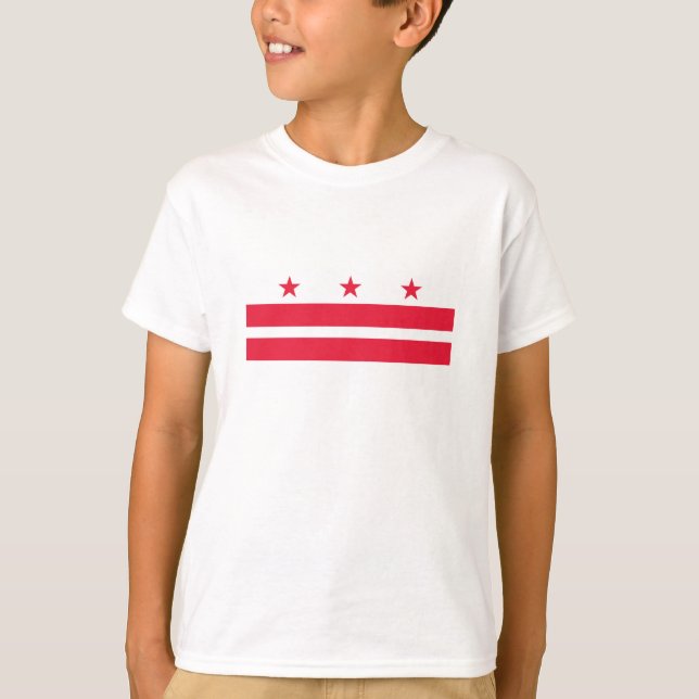 T-shirt Drapeau de l'État de Washington DC (Devant)