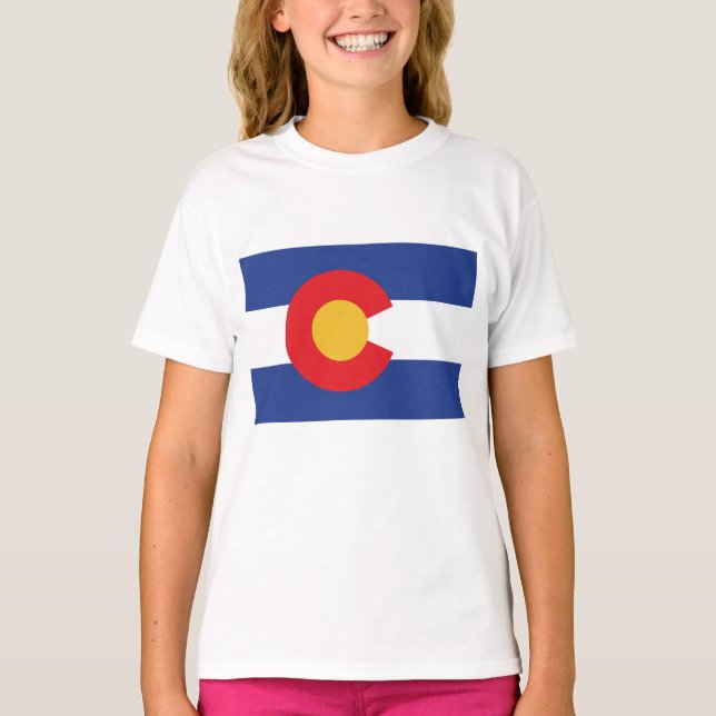 T-shirt Drapeau de l'État du Colorado (Devant)