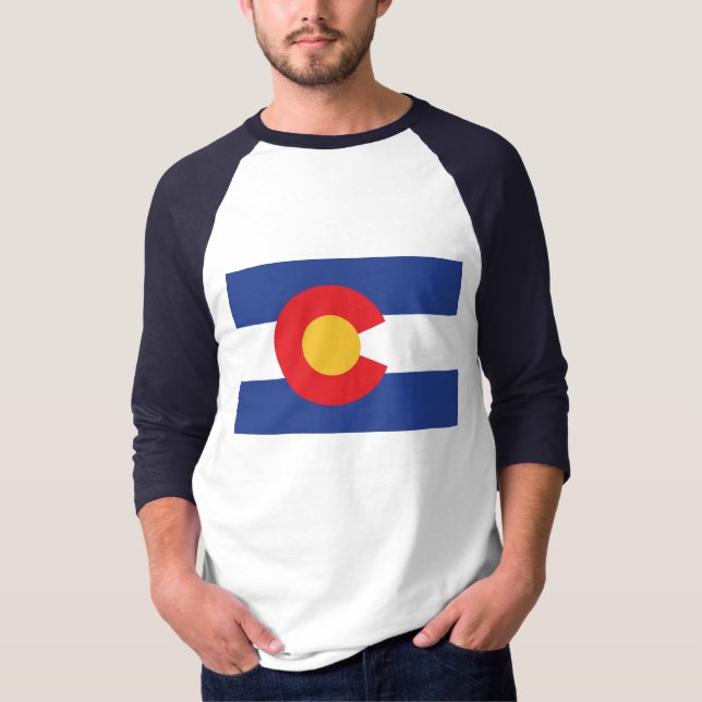 T-shirt Drapeau de l'État du Colorado (Devant)