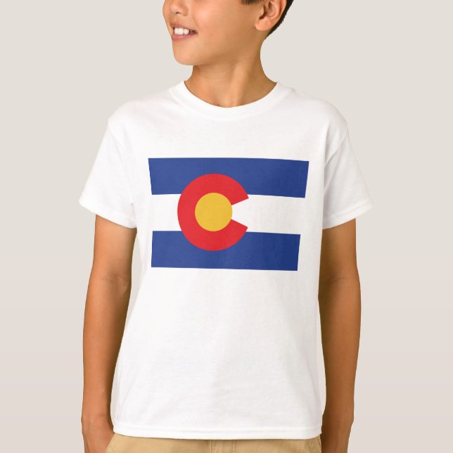 T-shirt Drapeau de l'État du Colorado (Devant)