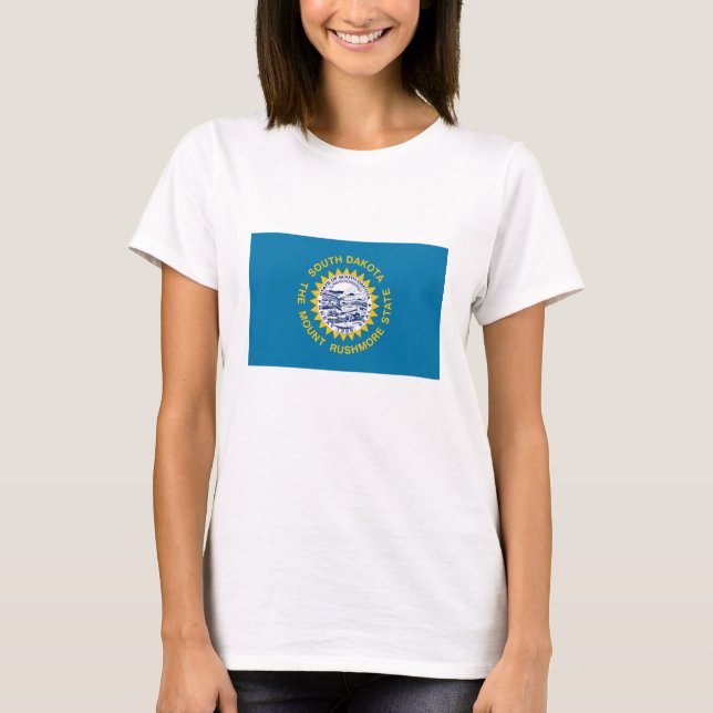 T-shirt Drapeau de l'État du Dakota du Sud (Devant)