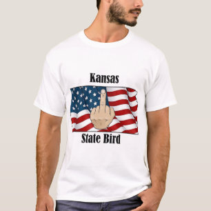 T-shirt Drapeau de l'état du Kansas