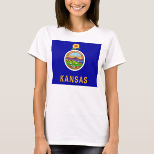 T-shirt Drapeau de l'État du Kansas