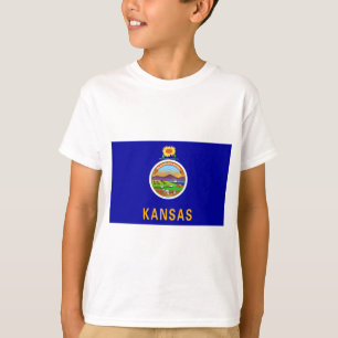 T-shirt Drapeau de l'État du Kansas