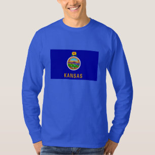 T-shirt Drapeau de l'État du Kansas