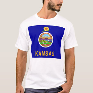 T-shirt Drapeau de l'État du Kansas