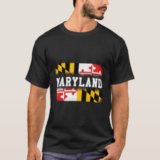 T-shirt Drapeau de l'État du Maryland