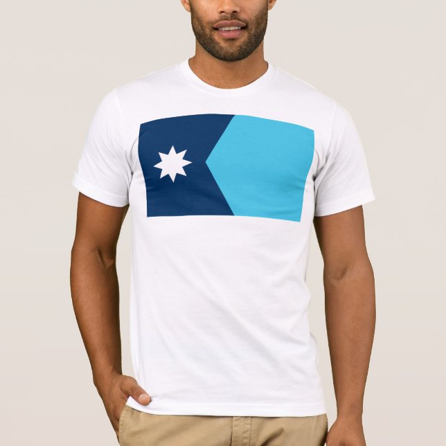 T-shirt Drapeau de l'État du Minnesota (Devant)