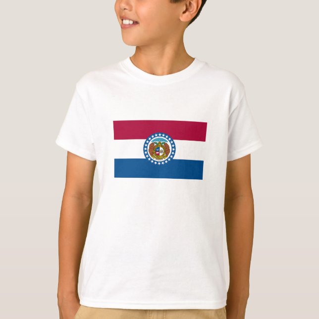 T-shirt Drapeau de l'État du Missouri (Devant)