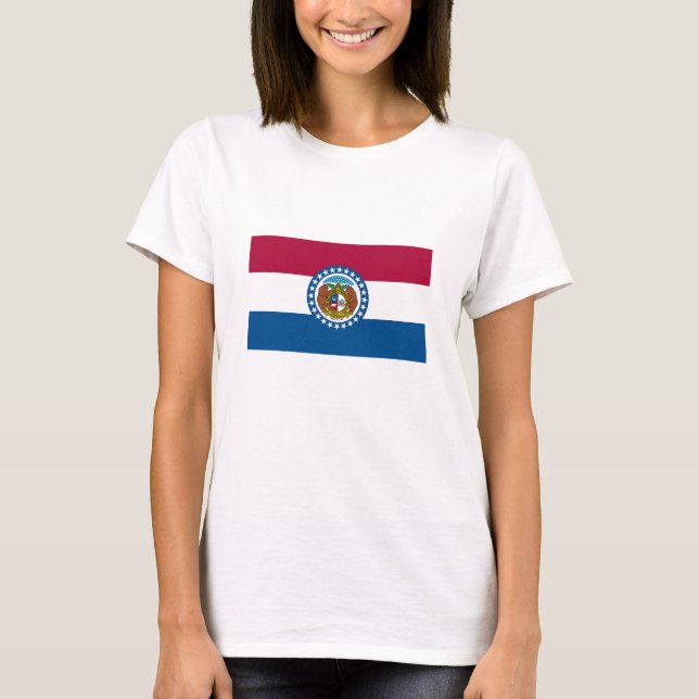 T-shirt Drapeau de l'État du Missouri (Devant)