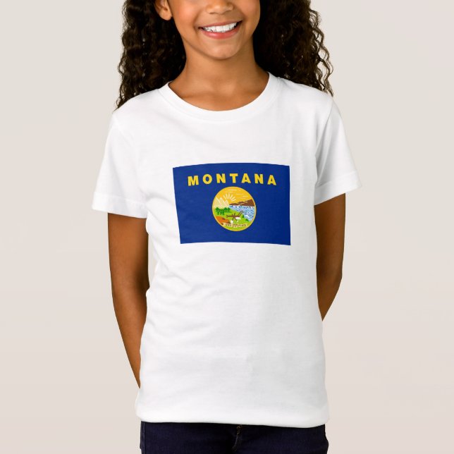 T-Shirt Drapeau de l'État du Montana (Devant)