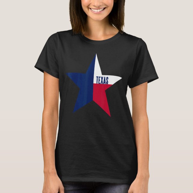 T-shirt Drapeau De L'État Du Texas (Devant)