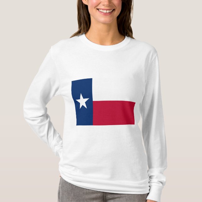 T-shirt Drapeau de l'État du Texas (Texas) (Devant)