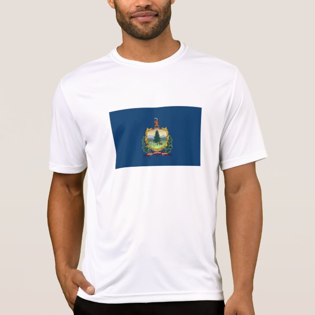 T-shirt Drapeau de l'État du Vermont (Devant)