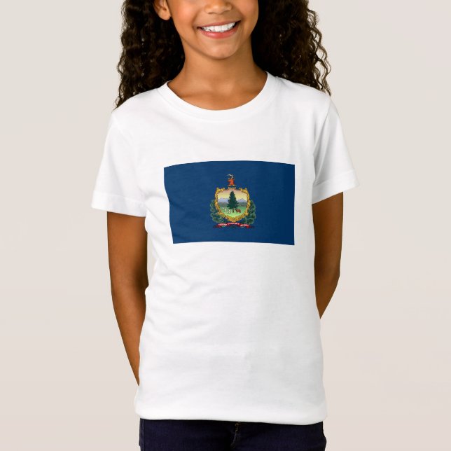 T-Shirt Drapeau de l'État du Vermont (Devant)