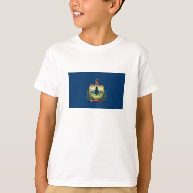 T-shirt Drapeau de l'État du Vermont (Devant)