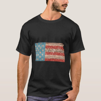 T-shirt Drapeau De L'État Patriotique Du Kansas Pour Homme