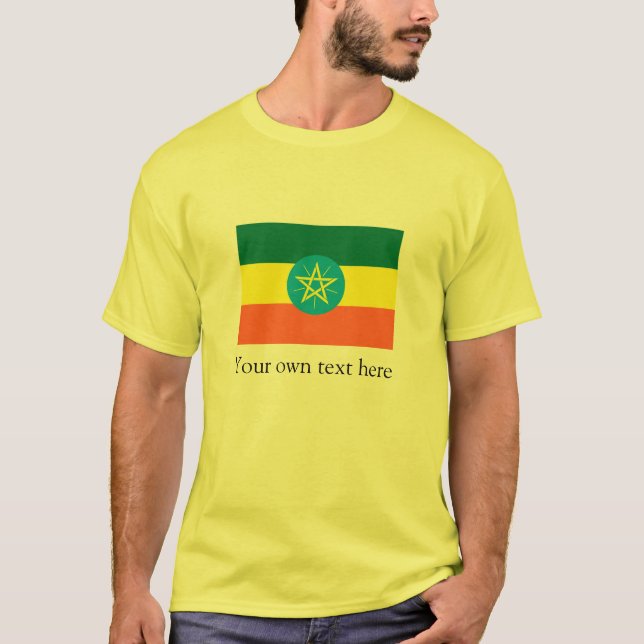 T-shirt Drapeau de l'Ethiopie (Devant)