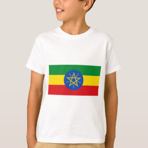 T-shirt Drapeau de l'Éthiopie