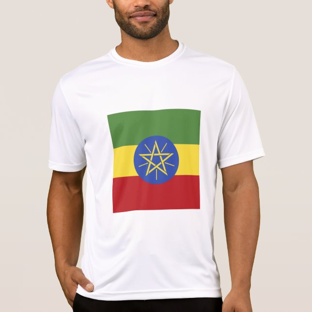 T-shirt Drapeau de l'Éthiopie (Devant)
