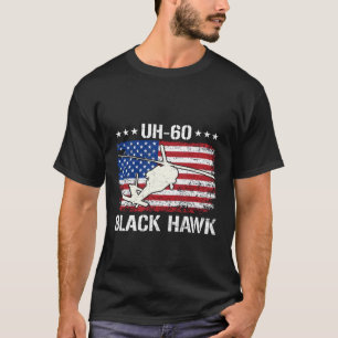 T-shirt Drapeau de l'hélicoptère militaire américain UH-60