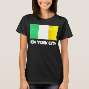 T-shirt Drapeau de l'héritage irlandais de NYC
