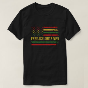 T-shirt Drapeau de l'histoire noire depuis 1865 Drapeau A