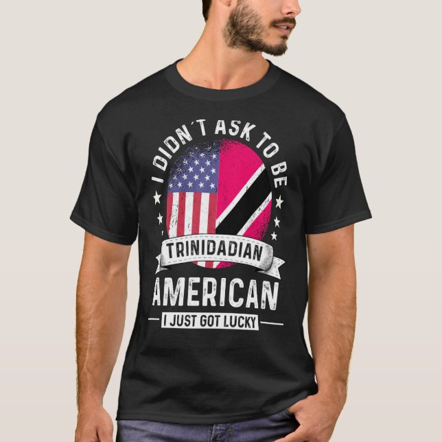T-shirt Drapeau de l'Humour du patriote trinidadien (Devant)