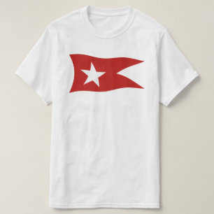 T-shirt Drapeau de ligne Titanic Star avec étoile blanche