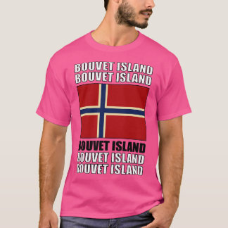 T-shirt Drapeau de l'île de Bouvet