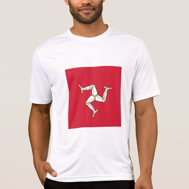 T-shirt Drapeau de l'île de Man (Devant)