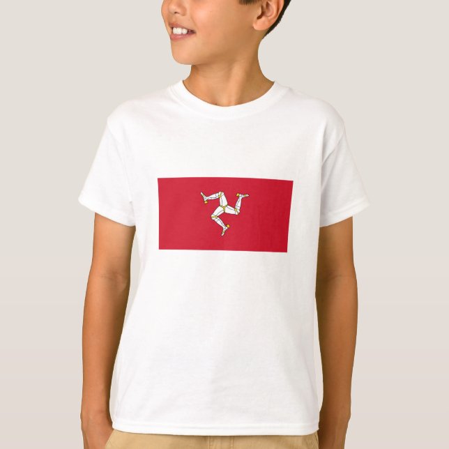 T-shirt Drapeau de l'île de Man (Devant)