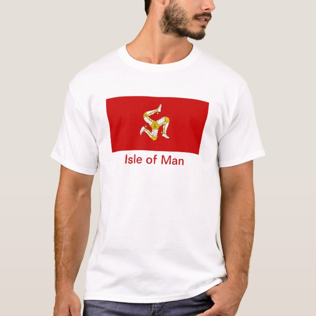 T-shirt Drapeau de l'île de Man (Devant)