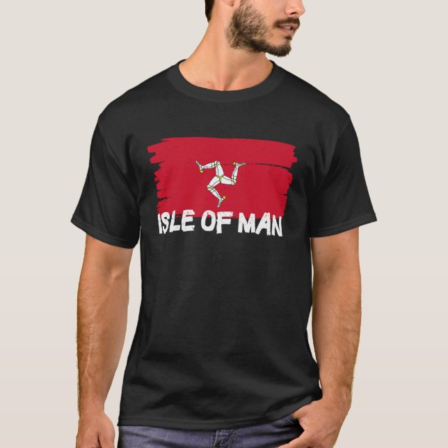 T-shirt Drapeau de l'île de Man cool (Devant)