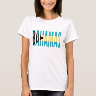 T-shirt Drapeau de l'île de vacances des Bahamas