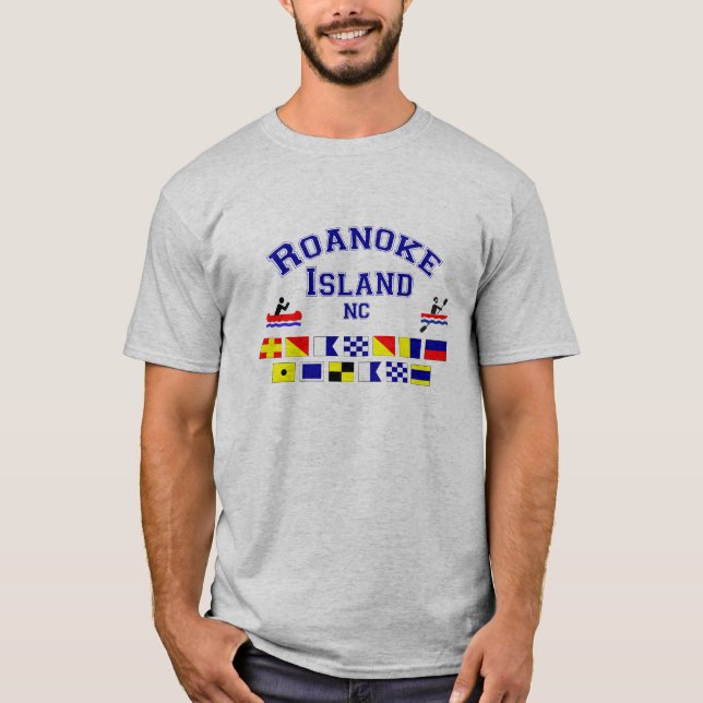 T-shirt Drapeau de l'île OR Sig de Roanoke (Devant)