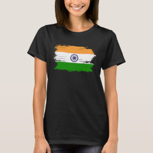 T-shirt Drapeau de l'Inde pour Indien Allemand fier