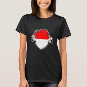 T-shirt Drapeau de l'Indonésie