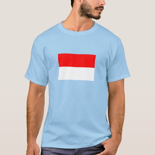 T-shirt Drapeau de l'Indonésie (Devant)