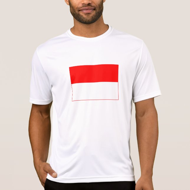 T-shirt Drapeau de l'Indonésie (Devant)