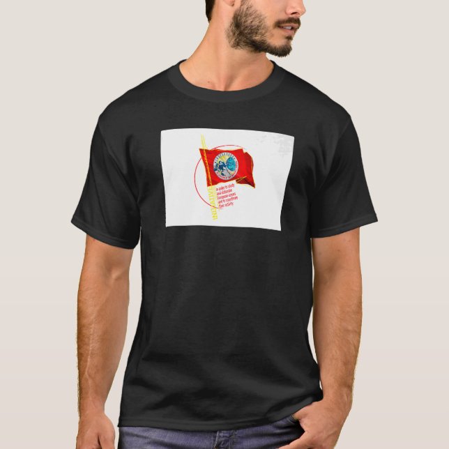 T-shirt Drapeau de l'Initiative des partis communistes et  (Devant)