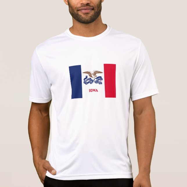 T-shirt Drapeau de l'Iowa (Devant)